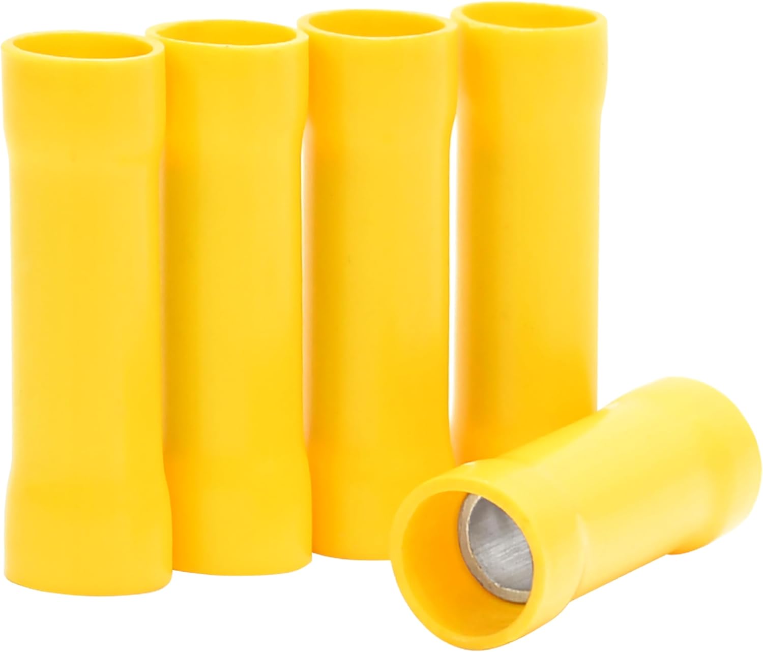 Conext Link BCV4-25 Vinyl Butt Connector 25 Pack (Yellow 4 Gauge) （17082）