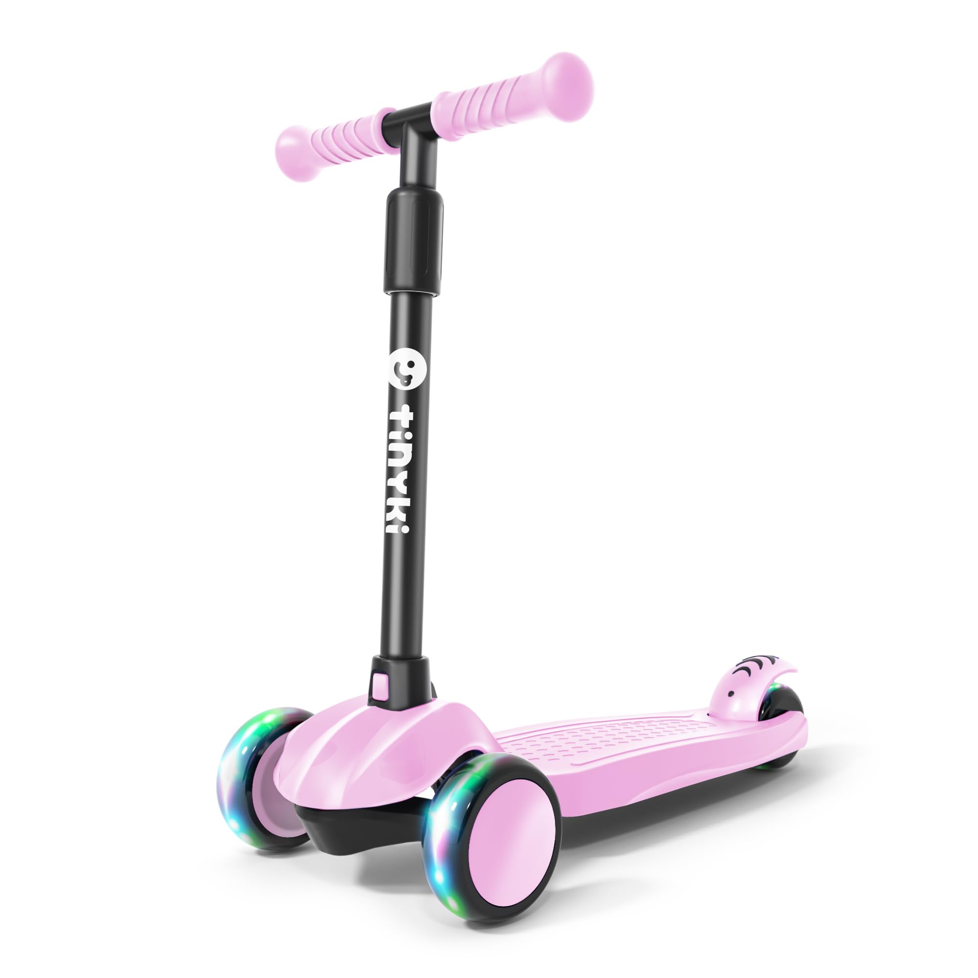 Scooter for Boys and Girls from 2 to 6 Years - Adjustable Height with LED Lights Wheels - 3 Wheels Scooter for Play