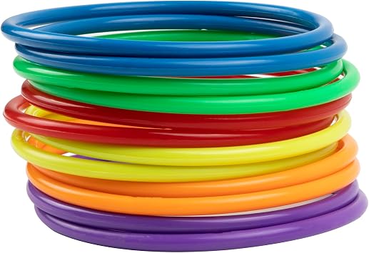 Plastic Toss Rings Toys,Mini Throwing Rings Toss Hoops for Kids,Carnival Party Favo Rings Toss for Indoor Outdoor Sport Games for Speed and Agility Practice Game