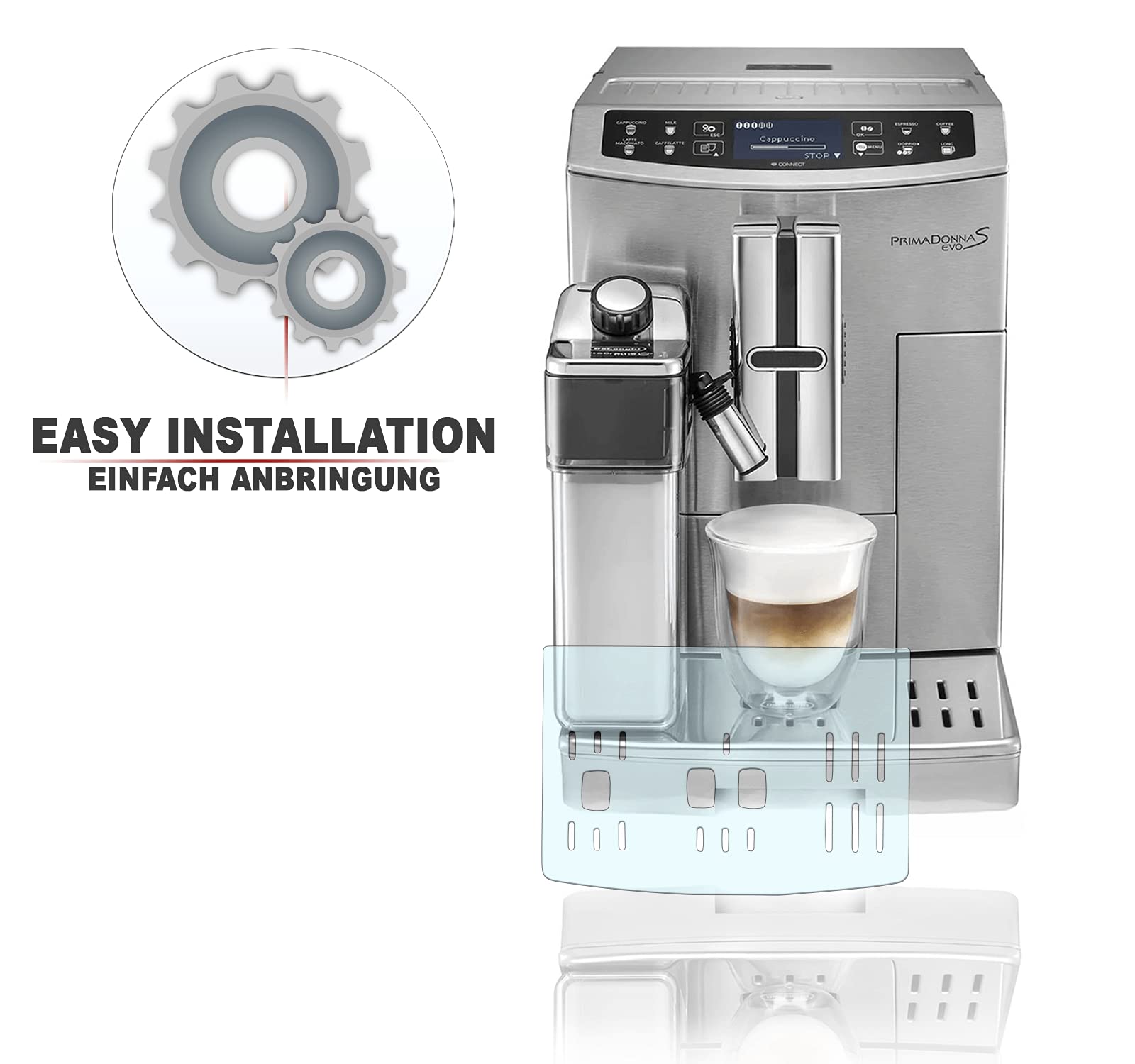 Drip Tray Scratch Protection Foil Suitable For Delonghi Primadonna