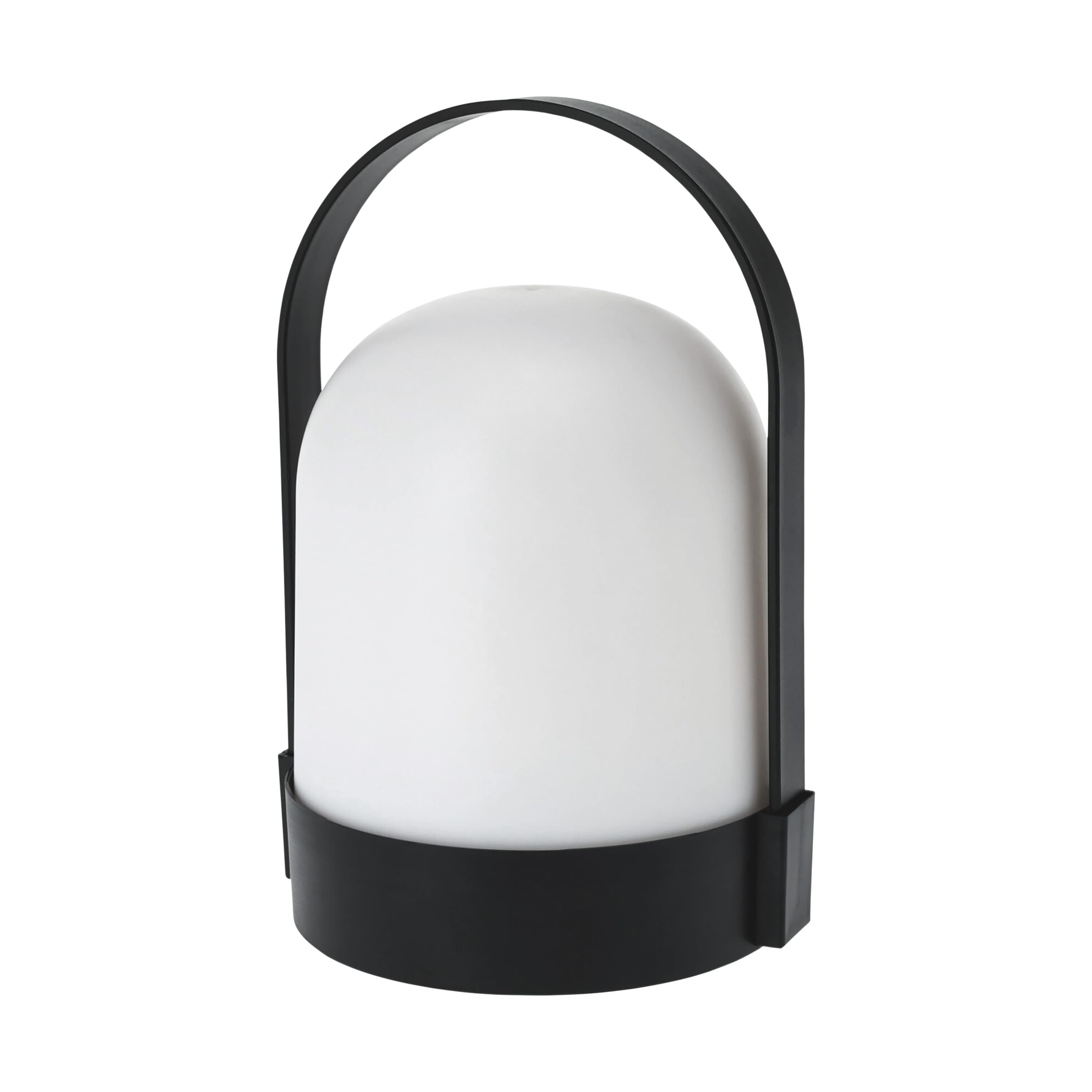 Spetebo LED Garten Tischleuchte warm weiß - 21 x 13 cm - Tischlampe mit Henkel Batterie betrieben - Lampe mit Tragegriff Leuchte für Terrasse Balkon Außen und Innen