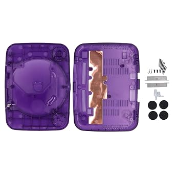 Premium ABS Translucent Console Replacement Shell for PS1 Lightweight, Portable Design, excellent Fit for SCPH 001, SCPH 101, SCPH 102, SCPH 103 All Versions Translucent Purple