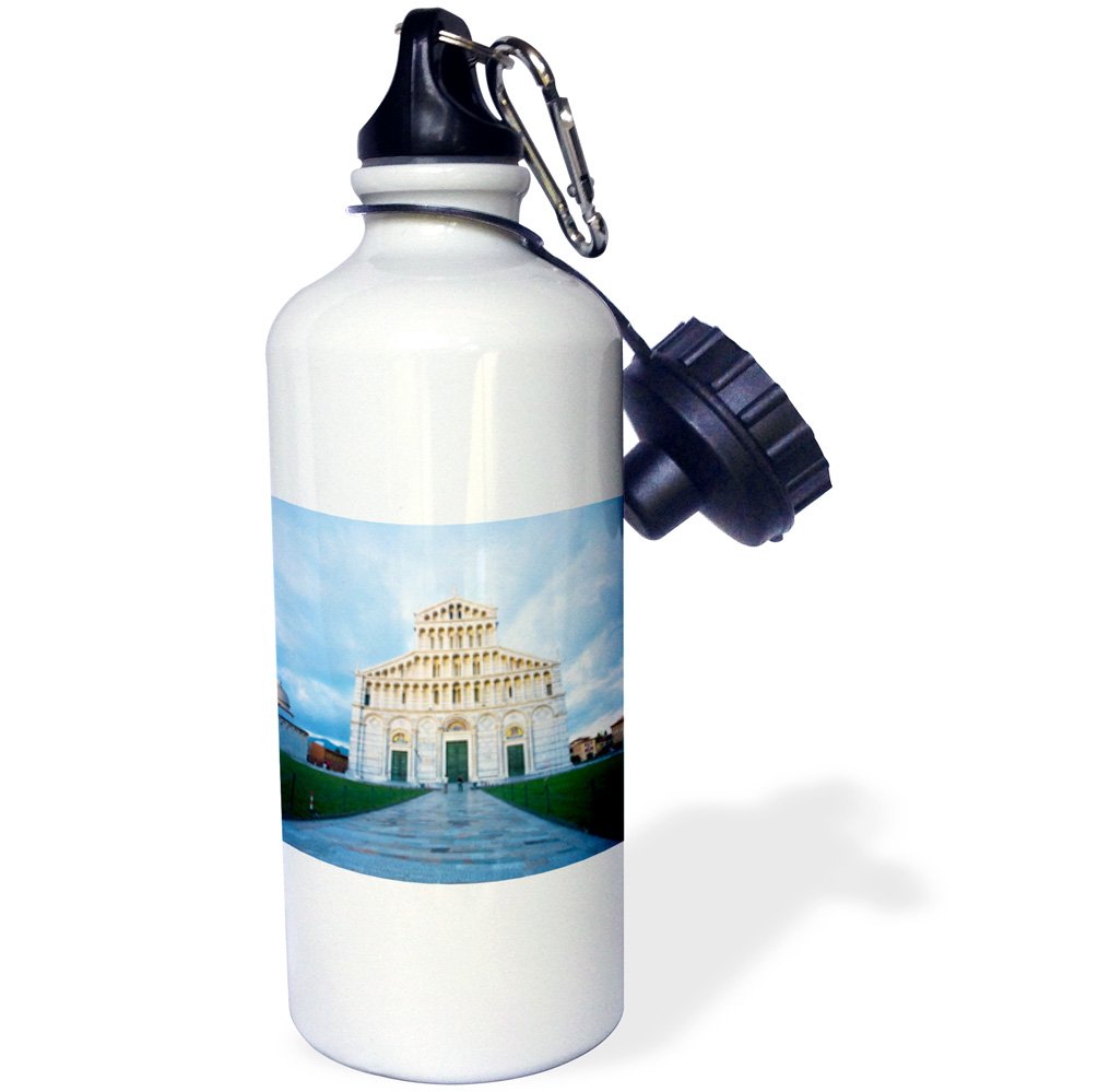 3dRose Italy Pisa Duomo cathedral Field of miracles EU16 TEG0147 Terry Eggers Sports Water Bottle 21 oz White