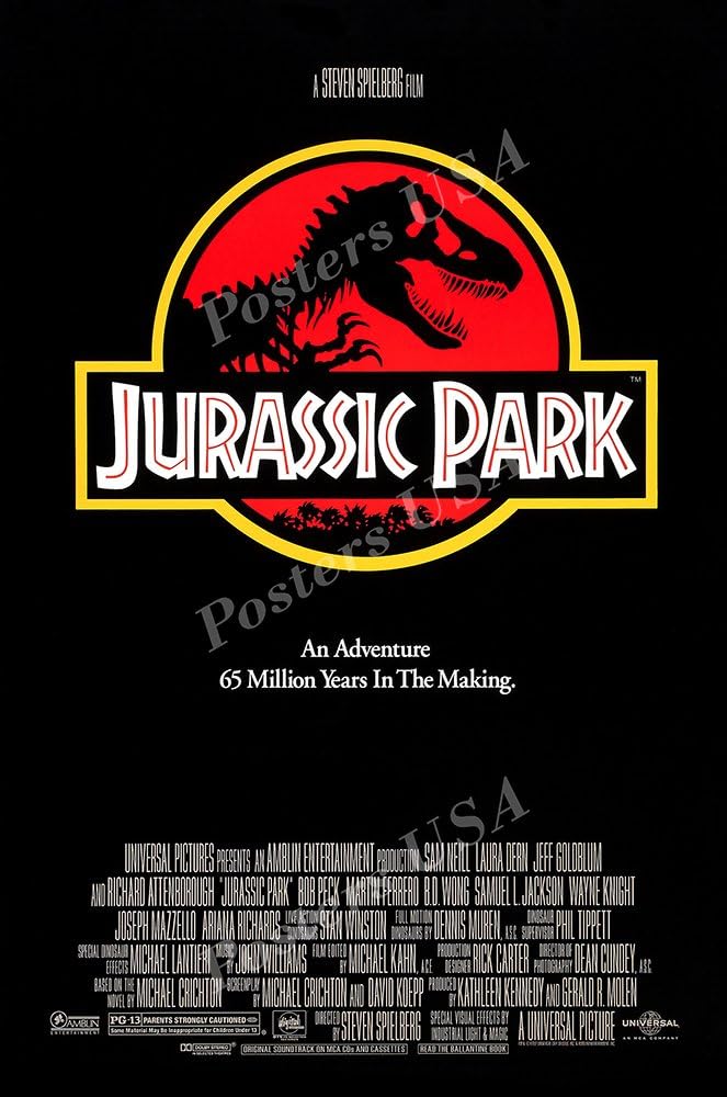 Posters USA - Jurassic Park Original Movie Poster Glossy Finish - MOV461 (24" x 36" (61cm x 91.5cm))