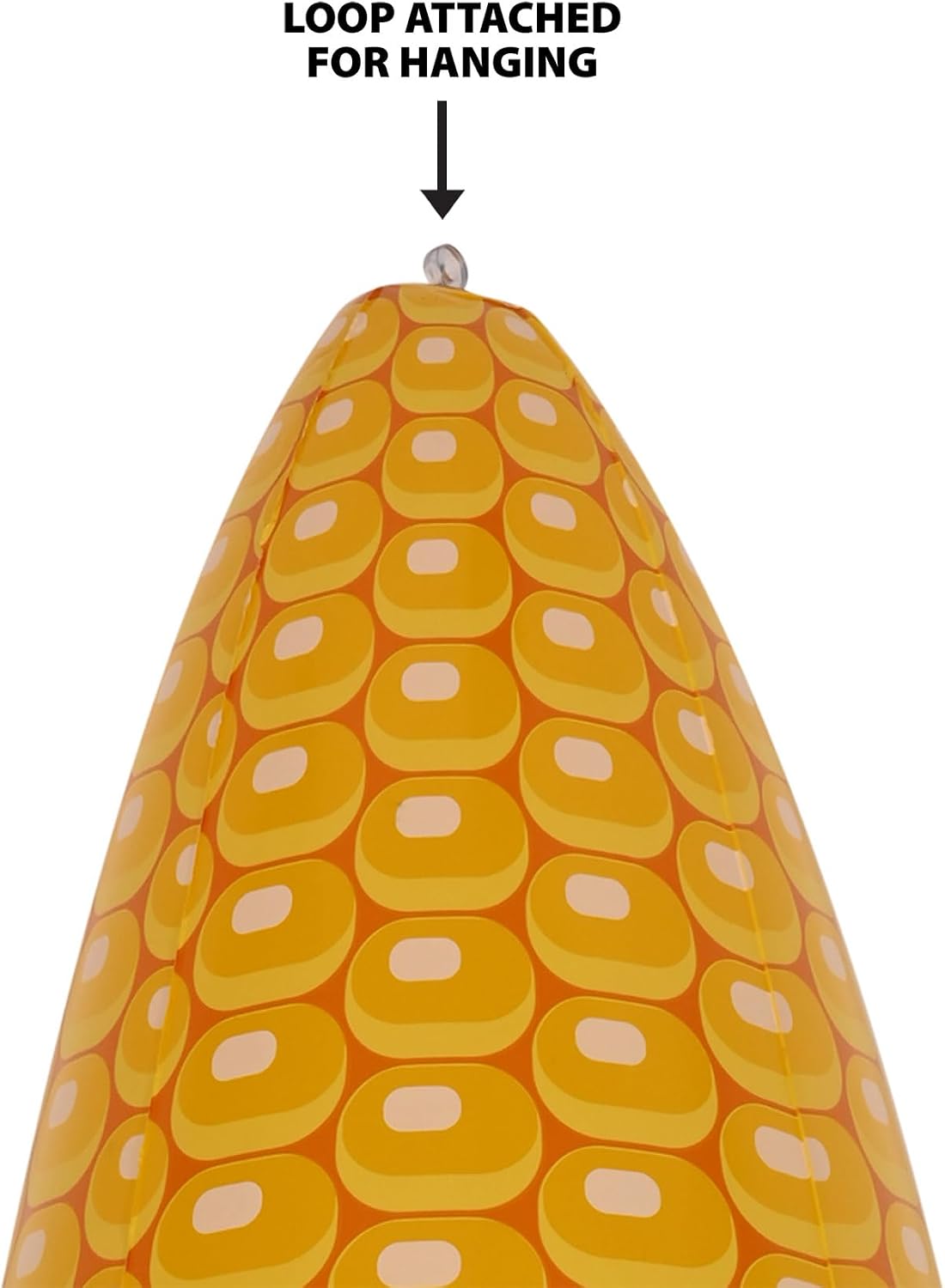 Beistle 24" x 13" Plastic Inflatable Corn Cob for Farm Theme Decorations, Autumn Harvest Fall Party Décor and Supplies