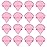 Flytianmy 16Pcs Triangle Powder Puffs, Face Makeup Puff for Body Loose Powder Beauty Makeup Tool Pink