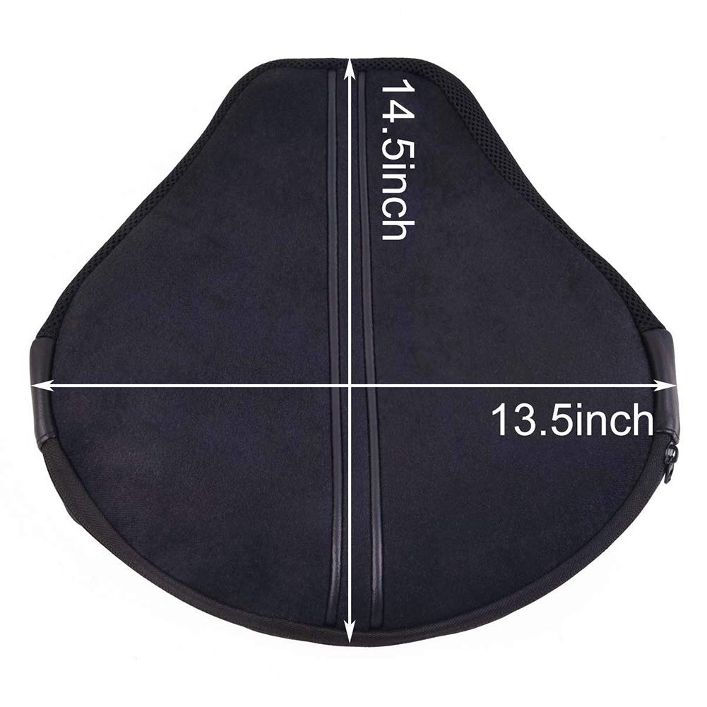 Confort Cojin Moto, Asientos de Moto Universal Motocicleta Asiento Cojin Aire Asiento para Moto Aire Cojín Asiento Compatible con Honda Yamaha Kawasaki Ducati Aprilia Suzuki 36,8 x 34,3CM