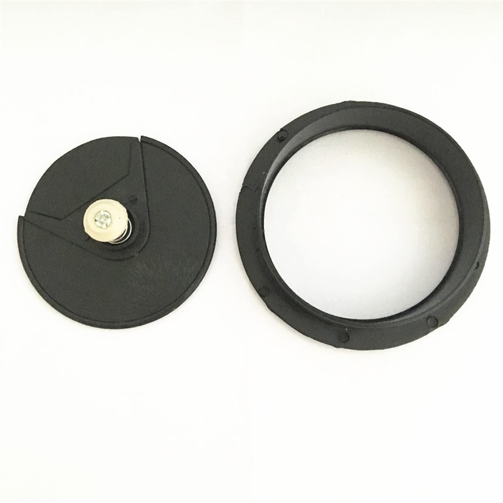 Schreibtischtülle Schreibtischdurchführung, Kabeldurchführung, 60 mm, 8 Stück, schwarze Kunststoff-Drahtlochabdeckung for Computertisch, Schublade, Schrank, Kabelanschluss