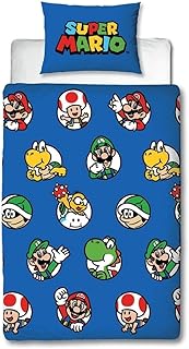 Character World Nintendo Super Mario Official Single Duvet Cover Set