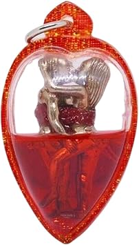 MiracleTH6395 Power Magic Amulet Inn Koo Thai Buddha Charm Attraction Couple Partner Lover Power Strong Love Fortune Business Wealth Money Luck Blessed by LP Kruba ThamMuni