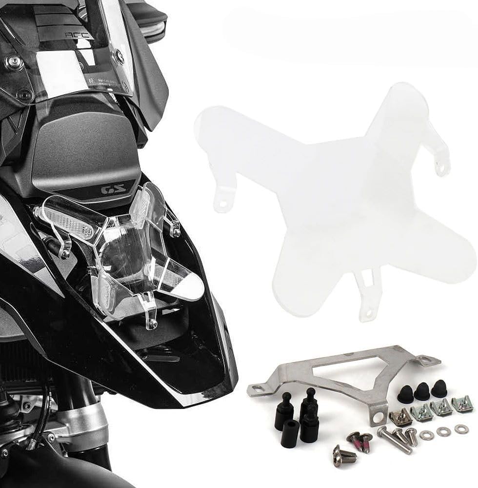 Motorcycle Headlight Guard Protector Transparent Cover Acrylic Head Light Guard Cover Fits for BMW R1300GS 2023 2024