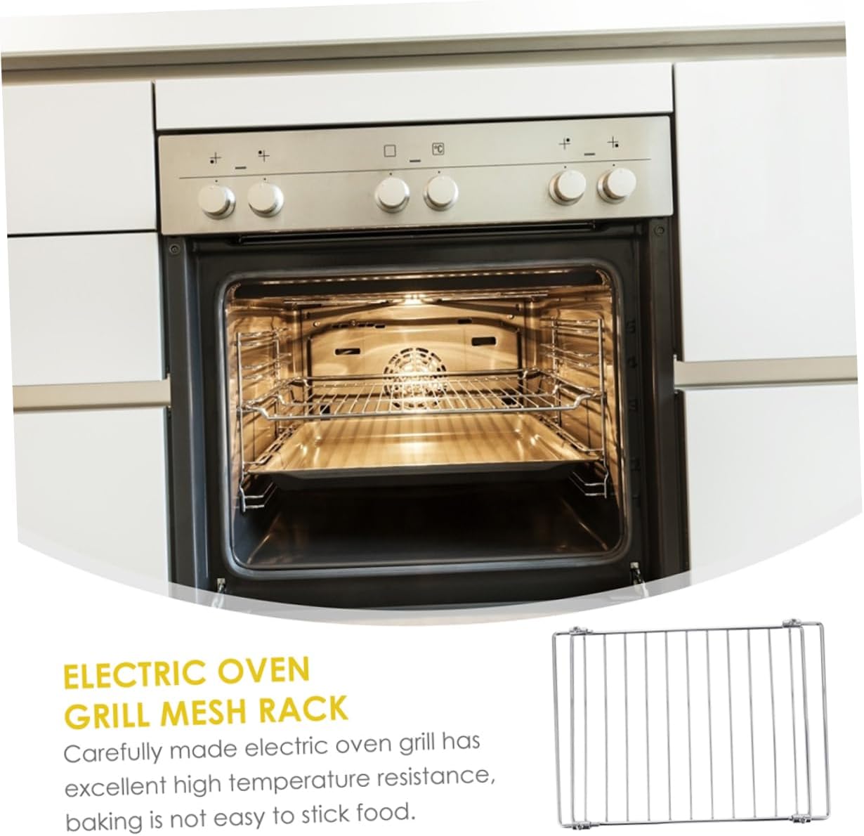 Telescopic Barbecue Grill Rack for Electric Ovens Stainless Steel BBQ Wire Rack Adjustable Baking Tool Non-Toxic Finish for Grilling and Roasting