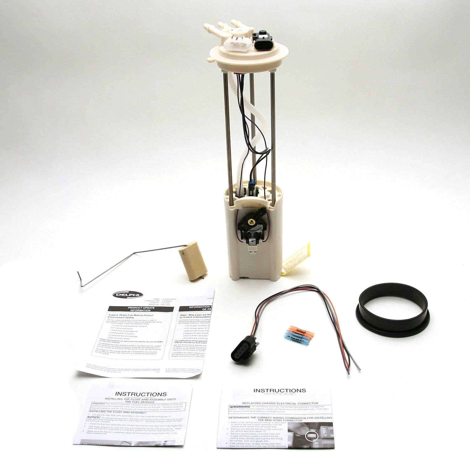 New OEM Fuel Pump and Level Sensor Module with Seal, Float, Emission Sensor, and Harness