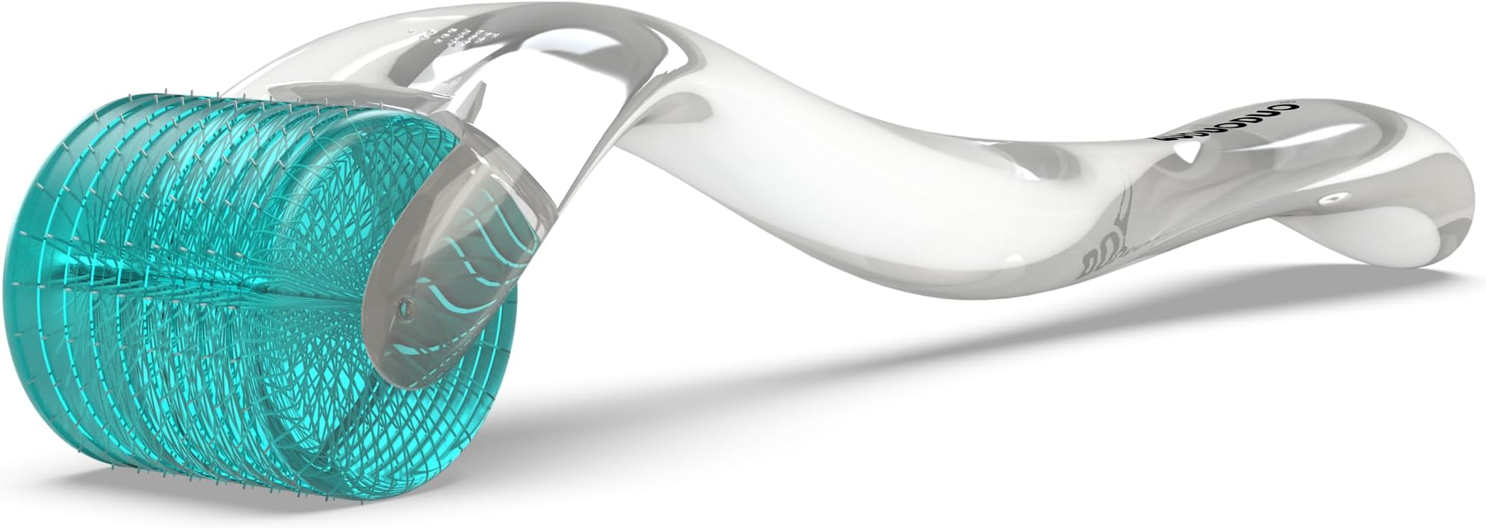 Dermaroller 192 Real Needles 0.5 mm with Real Silver Needles for Skin, Beard and Hair, Microneedle Roller for Face Microdermabrasion Tool