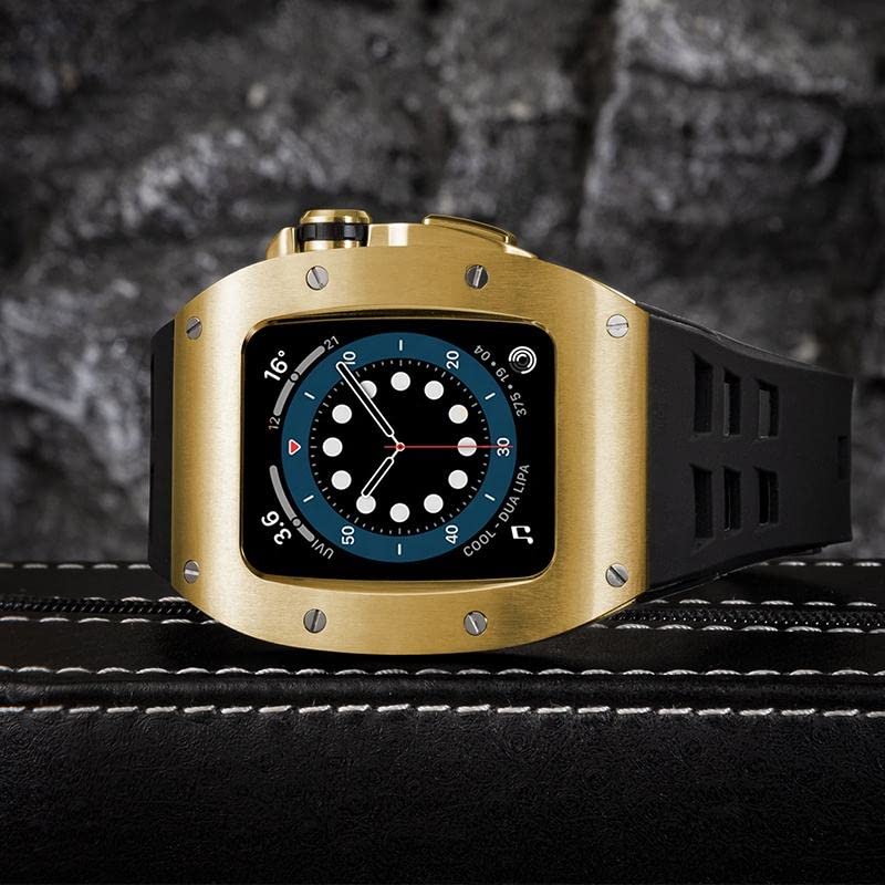 Kit de modification luxe en acier pour Apple Watch 45mm EZZON