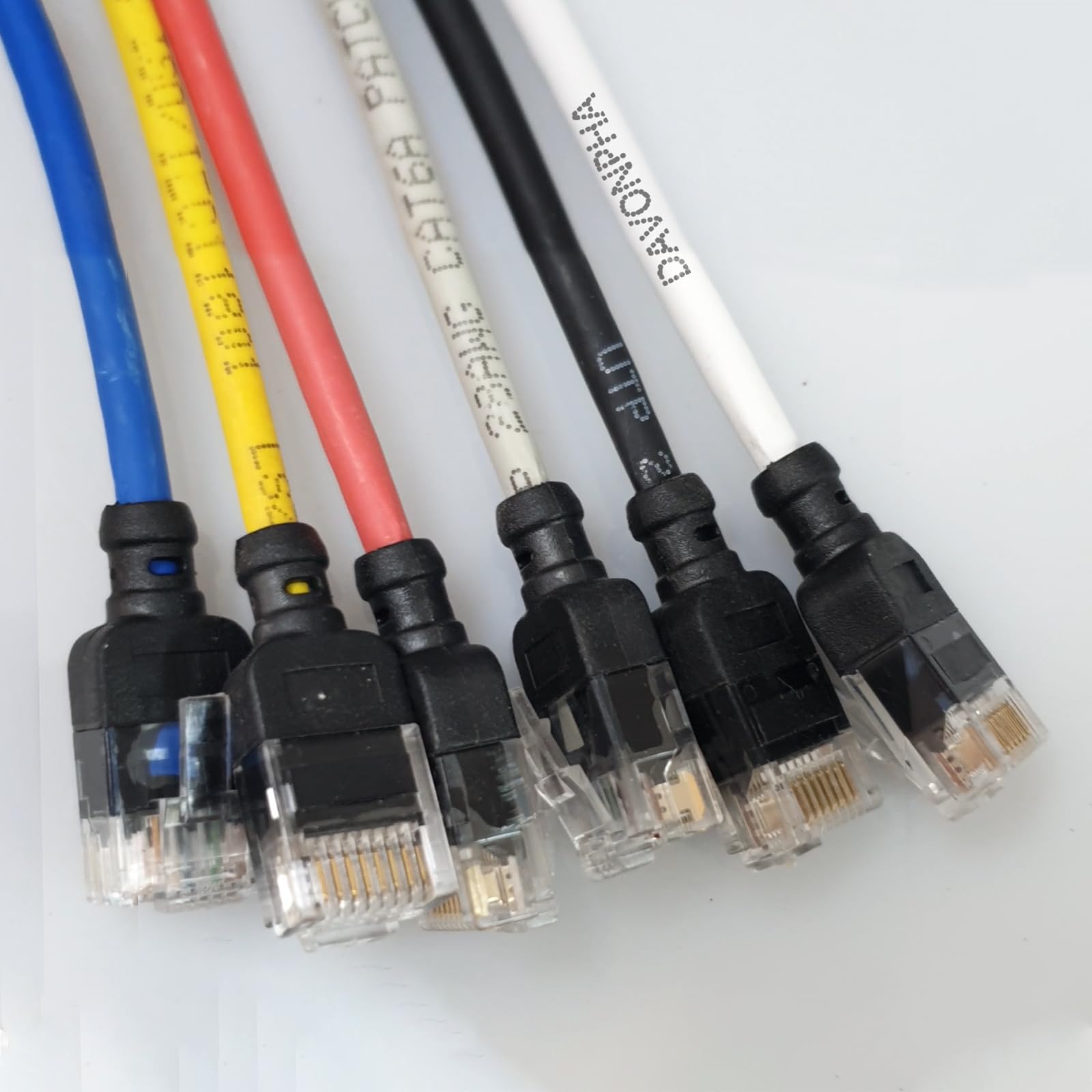 Cat6a - Cable Ethernet RJ45 de 50 pies, 550 MHz, 10 G, UTP, alambre de cobre puro desnudo 28 AWG, delgado 3.6 OD para redes domésticas y empresariales, cable de conexión flexible (gris, 65