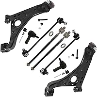 Vista 592 de Detroit Axle - Kit de suspensión frontal de 8 piezas para Dodge Journey 2009-2015, 2 brazos de control inferiores, 2 rótulas, 2 varillas