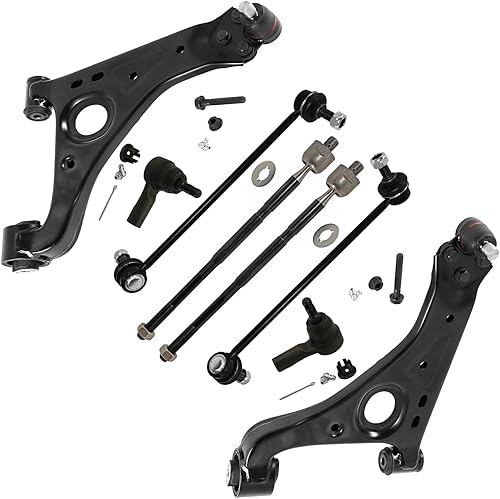 Miniatura 576 de Detroit Axle - Kit de brazos de control de extremo delantero RWD para Dodge Ram 03-06 2500 3500, 2 brazos de control superior con rótula 2 varillas