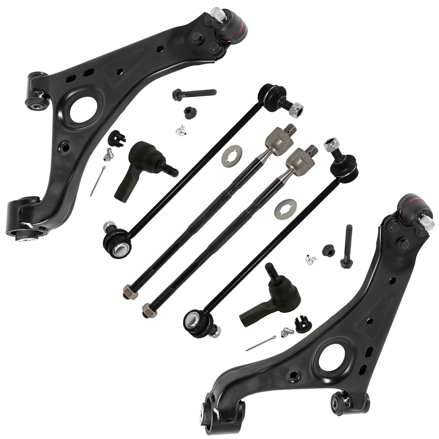 Detroit Axle - 8pc Front End Kit for 2013-2022 Chevy Trax, 2 Sway Bar Links