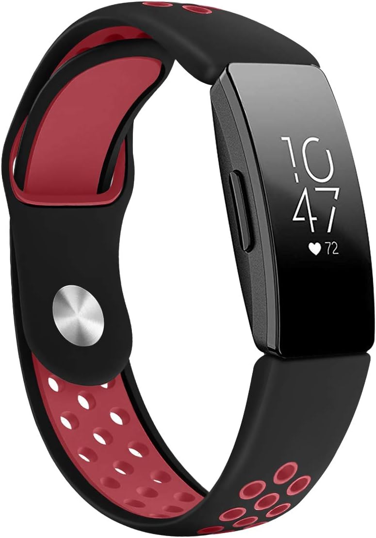 Reety Compatible for Fitbit Inspire/Fitbit Inspire HR Strap, Adjustable TPU Soft Silicone Sport Breathable Bands Sport Strap for Fitbit Inspire/Inspire HR Health & Fitness Tracker