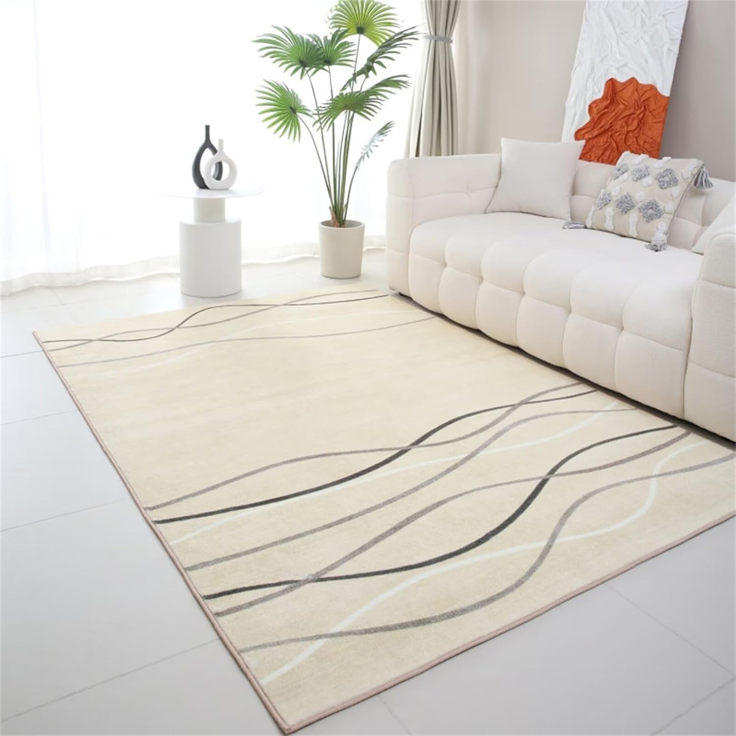 AD6HCZ Beige carpet, nonfading coffee table simple bedroom carpet