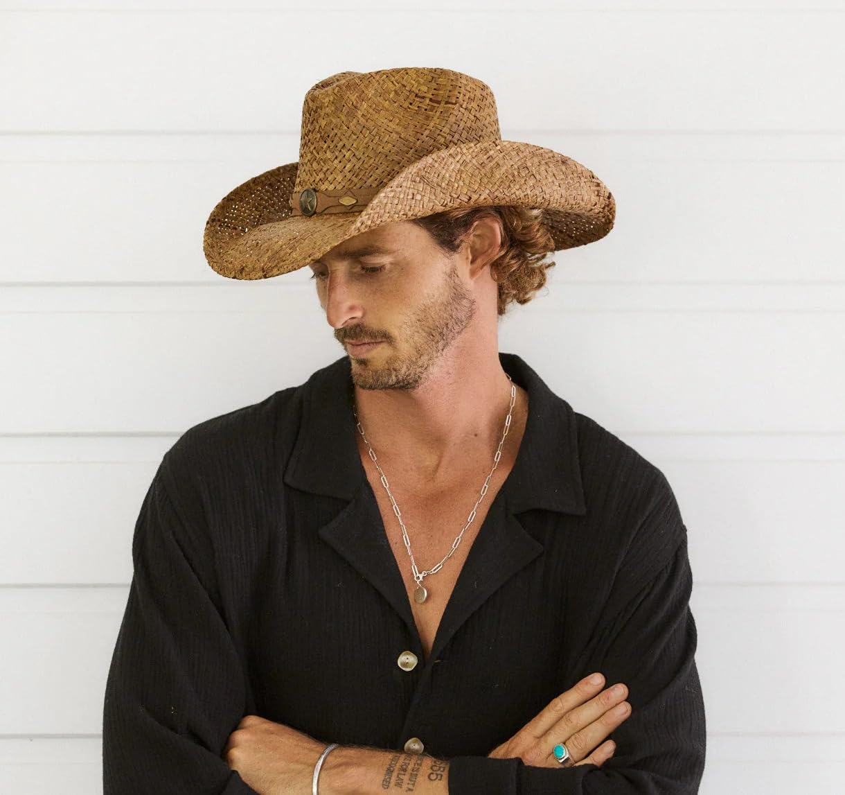Conner Cappello di Paglia Millersview da Sole Western Cowboy