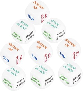 SEWACC 10 Peças De Dados Impertinentes Jogo De Beber Dados Jogo De Beber Dados Para Adultos Jogos De Beber Jogos De Festa De Despedida De Solteira Suprimentos De Festa Impertinentes Para