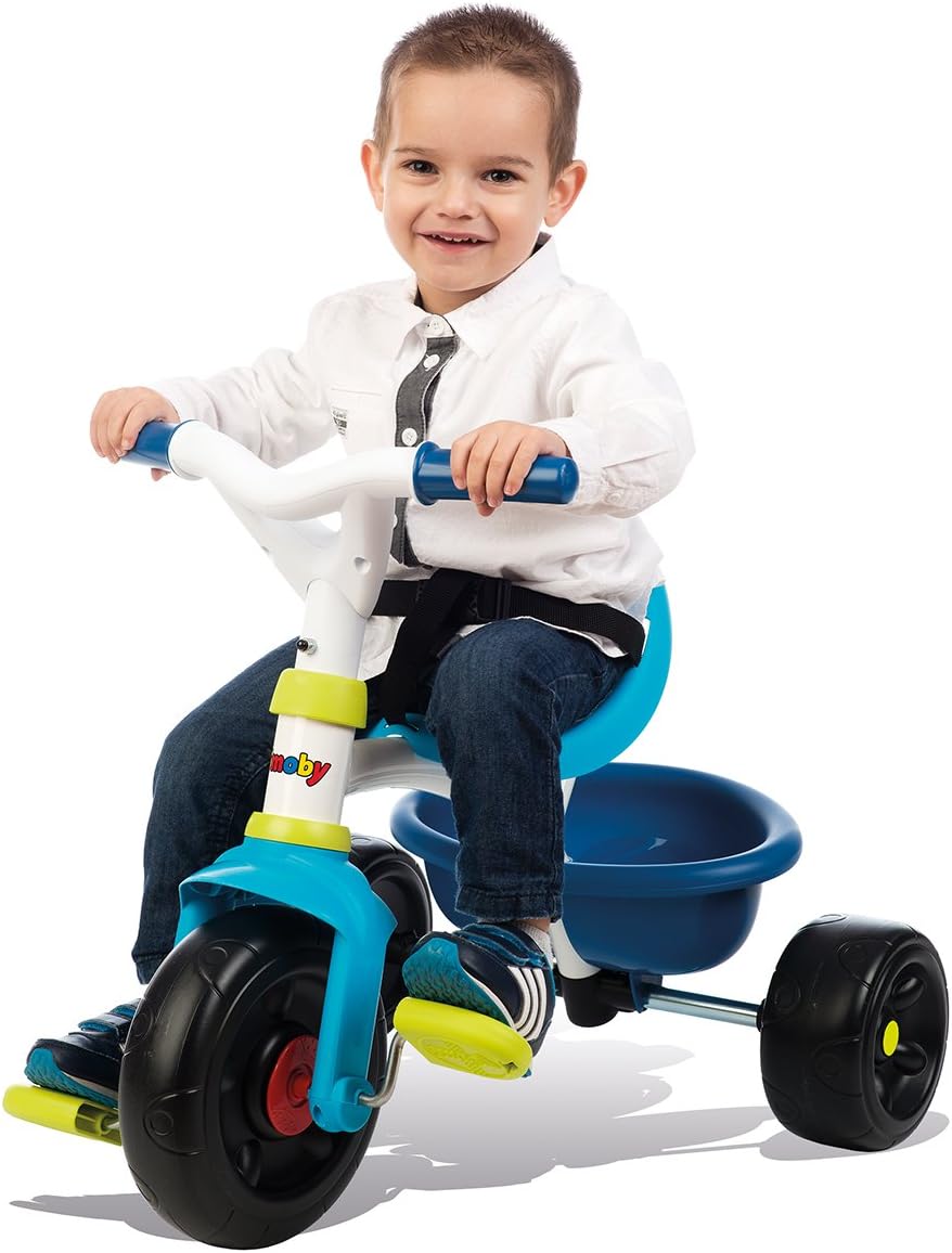 Smoby Tricycle Be Fun Bleu Velo Enfant Des 15 Mois Canne Parentale Amovible Amazon Fr Jeux Et Jouets