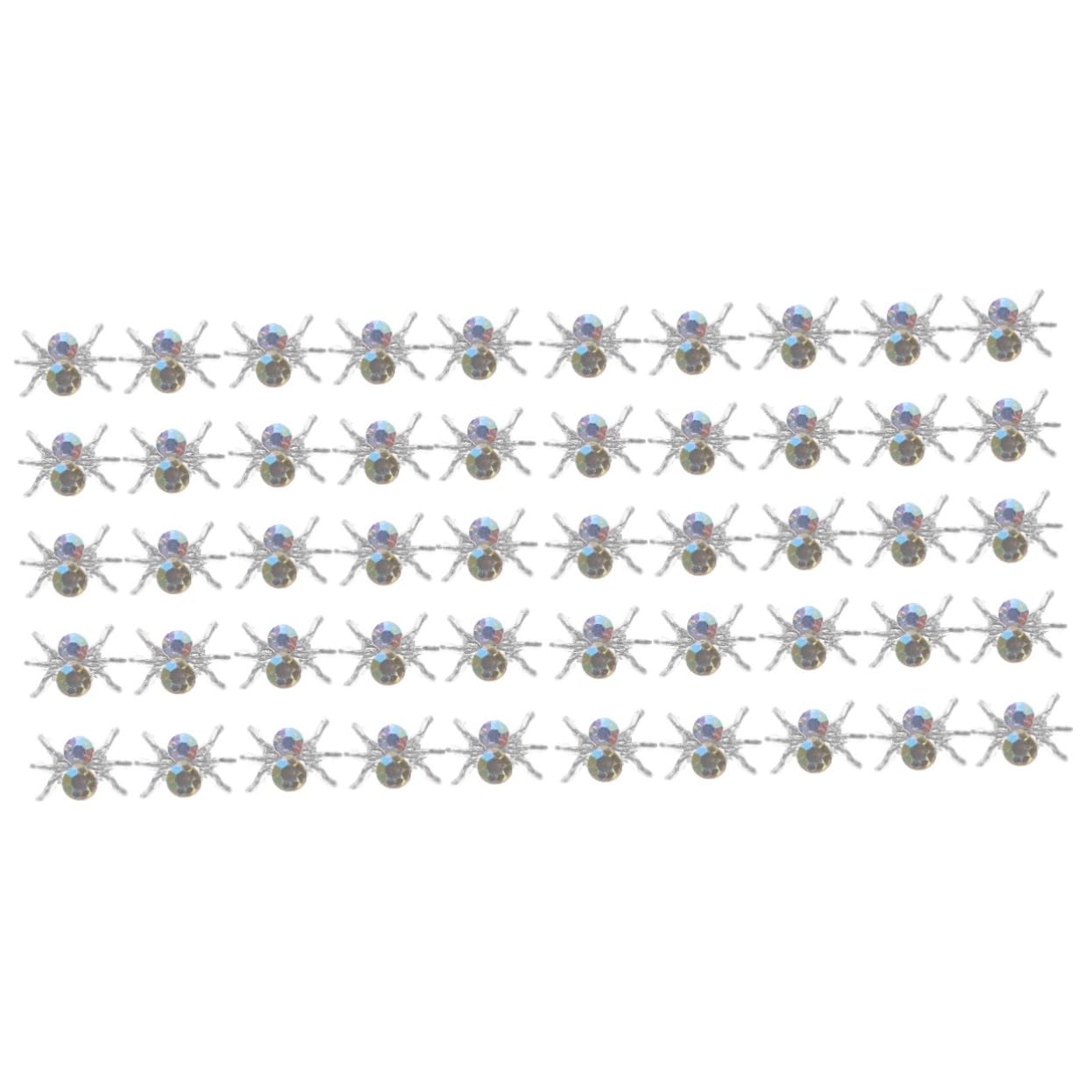Healvian 200pezzi Charms Per Unghie Forma Di Ragno Decorazioni Per Nail Art Accessori Eleganti Per Manicure Halloween e Feste Per Amanti Del Diy e Professionisti