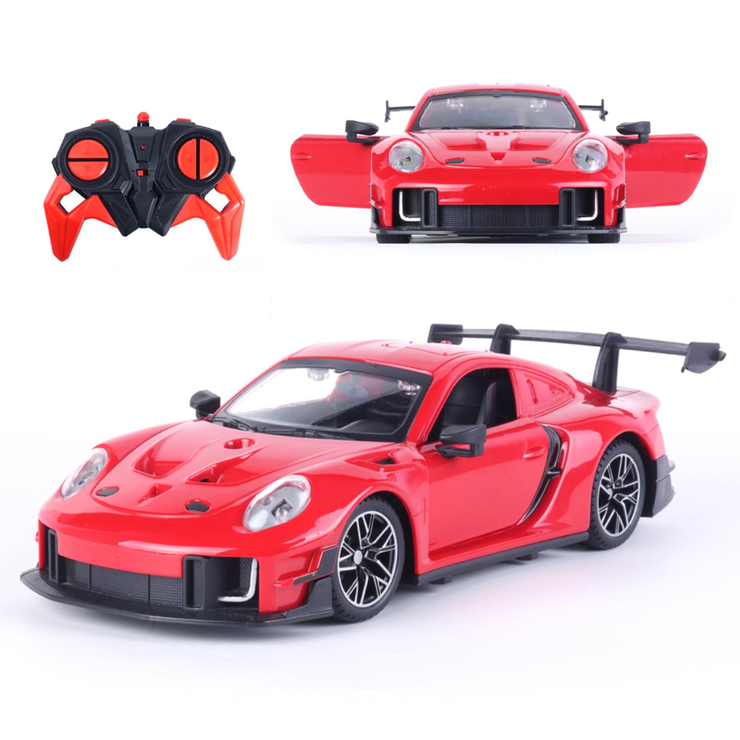 Popsugar Door Opening Remote Control Car | Rechargeable 1200mAh Lithium Battery | C-Type Charging | 75-Min Runtime | 2.4G Long Range Remote (100+ ft) | HighSpeed RC Car | Gift for Kids | Made in India-image-27