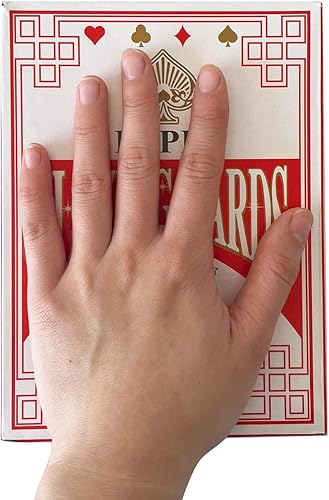 Miniatura 6 de Yuanhe Cartas de juego gigantes grandes y grandes baraja de cartas de gran tamaño póquer enorme para decoraciones de fiesta de casino 5 x 7 pulgadas