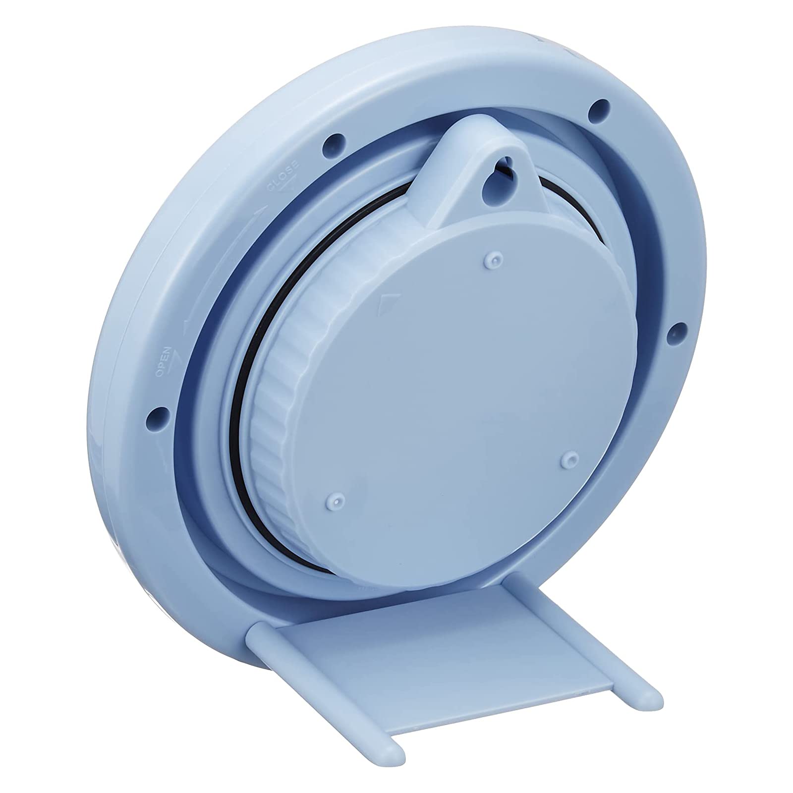 CASIO IQ-180W-2JF Moisture and Dustproof Wall Clock, Quartz Watch, Freestanding Stand, Blue