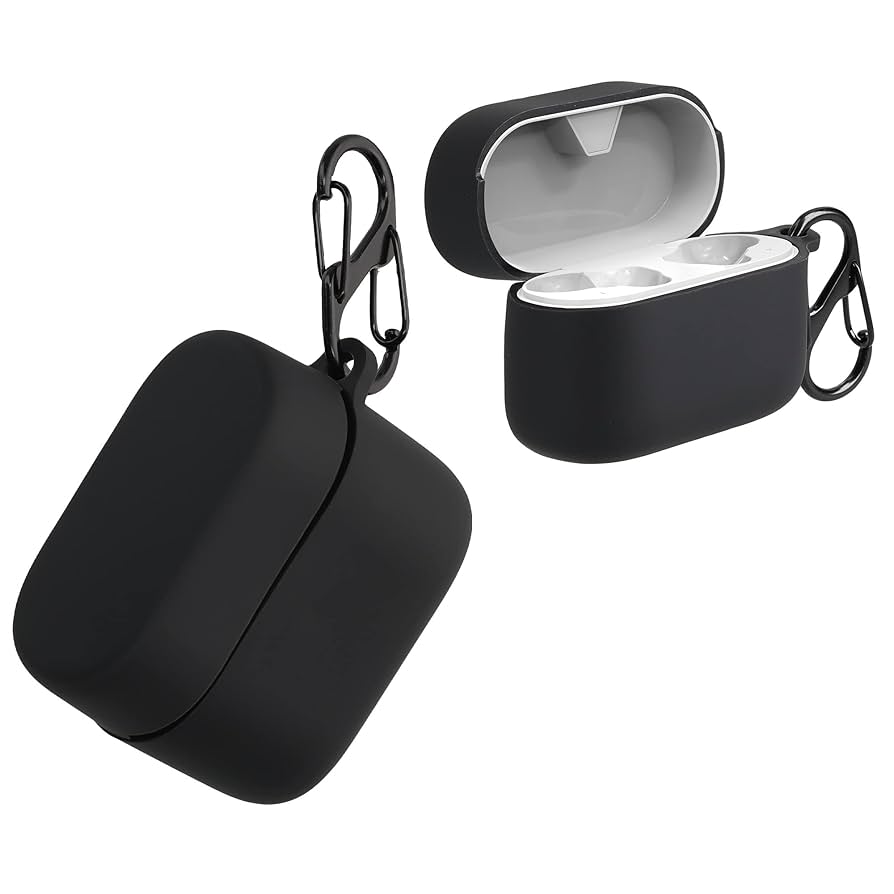 黒いシリコンイヤホンケース ケースカバー付き Amazon | QCY HT05 イヤホン ケース, Lamshaw シリコン 保護
