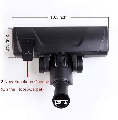 Miniatura 2 de EZ SPARES Repuesto para cabezal universal de cepillo de piso para aspiradora, 1 1/4 pulgadas 1.260 in, 2 nuevas funciones a elegir (en el suelo y la