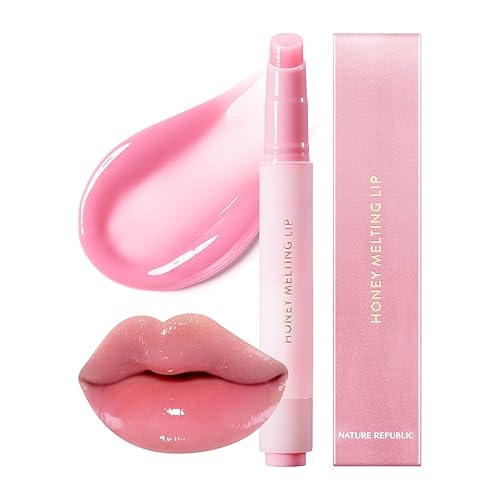 Nature Republic HONEY MELTING LIP PLUMPING (11 PINK) SOFT LIP STICK Tint & Plump Hydrating Gloss, Moisturizing balms, Volumizing formula & Sheer tint, Glowy Finish, korean make up - 11 PINK