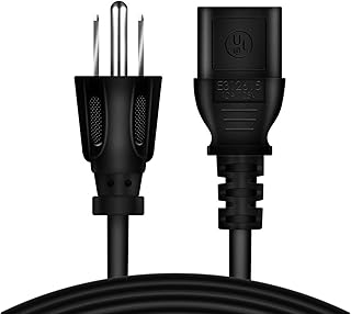 HISPD 5ft/1.5m UL Listed AC in Power Cord Outlet Plug Lead Compatible with Blackstar HT-Soloist HT-60 60W 1x12 All-Tube Guitar Combo Amp Amplifier HTSoloist HTSOLO60C