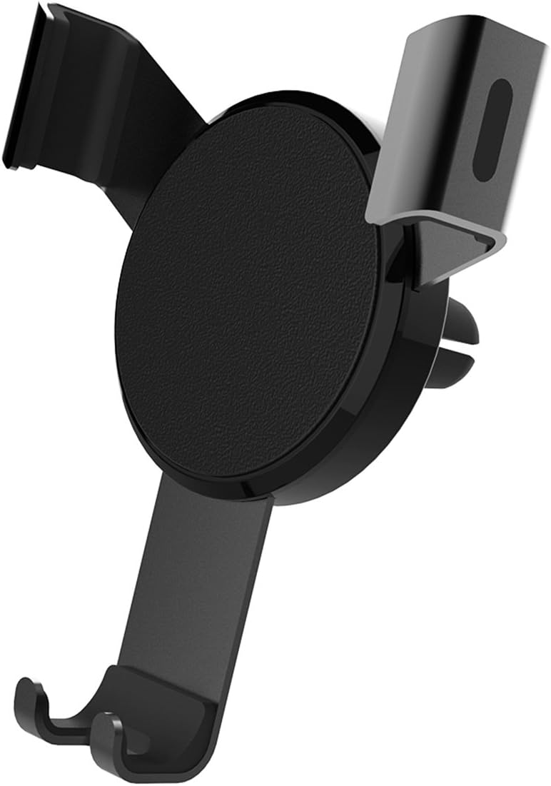Universal Gravity Car Mount Air Vent Clip Cell Phone Holder Cradle Flexible Arm Auto-Lock for iPhone X/8/8 Plus/7/7 Plus, Samsung Galaxy S8/S7/Note 8/7, Nexus, Android, Other 3-6'' Smartphone (Black)