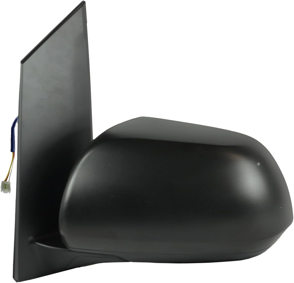Fit System Driver Side Mirror for Toyota Sienna, Textured Black, w/spot Mirror, Foldaway, w/o Blind spot Detection System, Power (70208T)