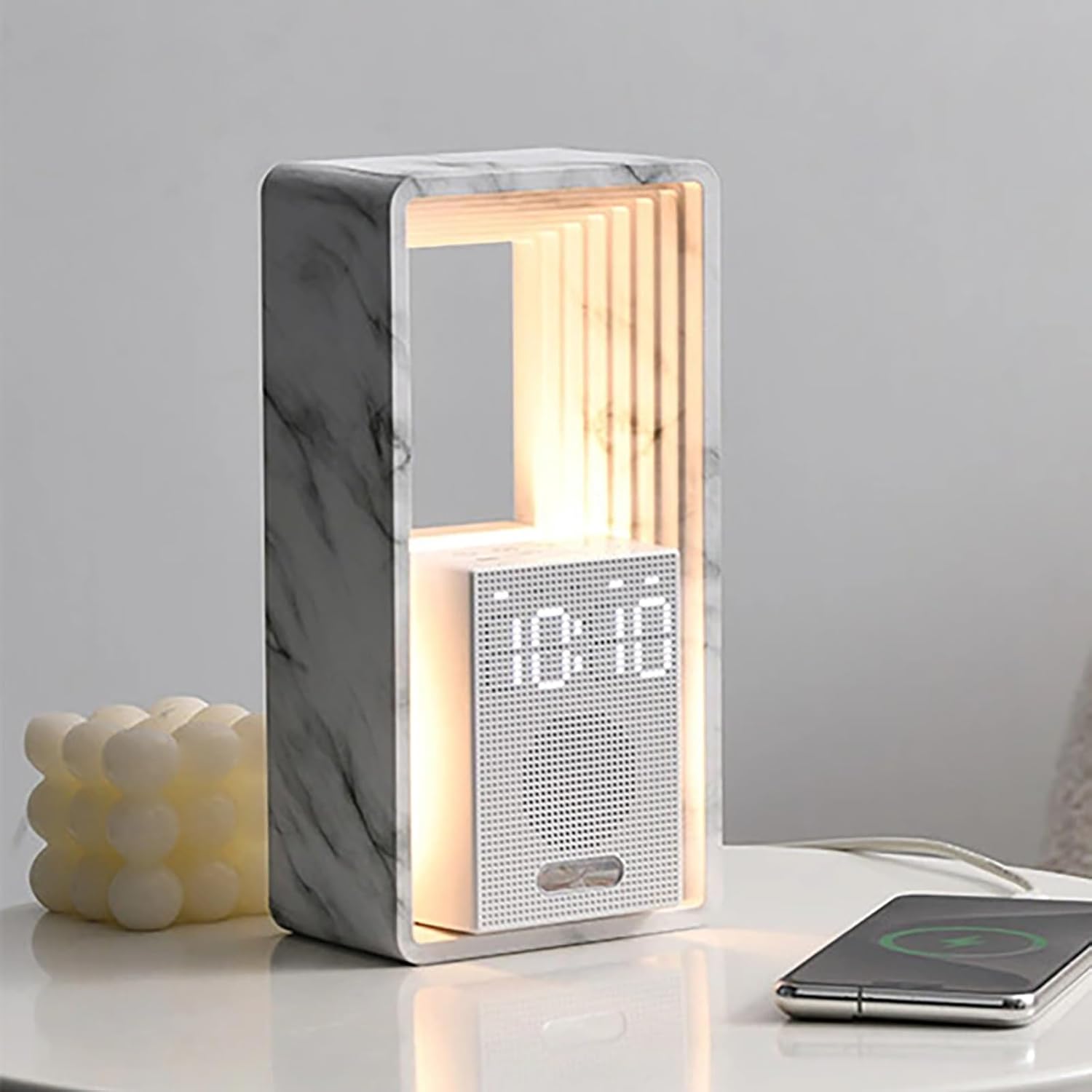 Smart Sunrise Alarm Clock Wake Up Light, 9 Natural Sleep Sounds, Dual Alarms, 3-Level Night Light, Timer, Snooze & HD Display for Gentle Wake and Sleep Aid