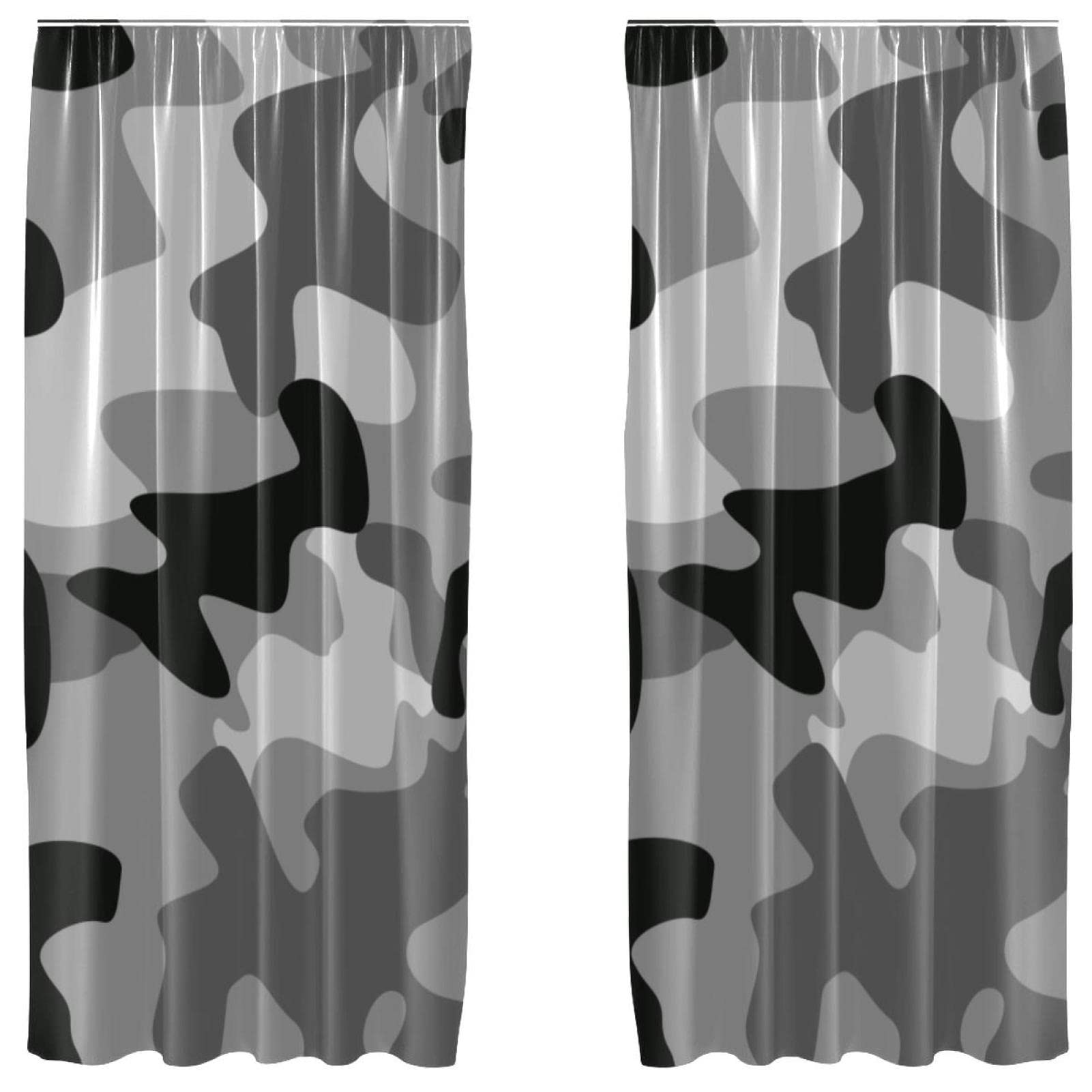 Rideaux occultants camouflage pour chambre d'ado et studio moderne