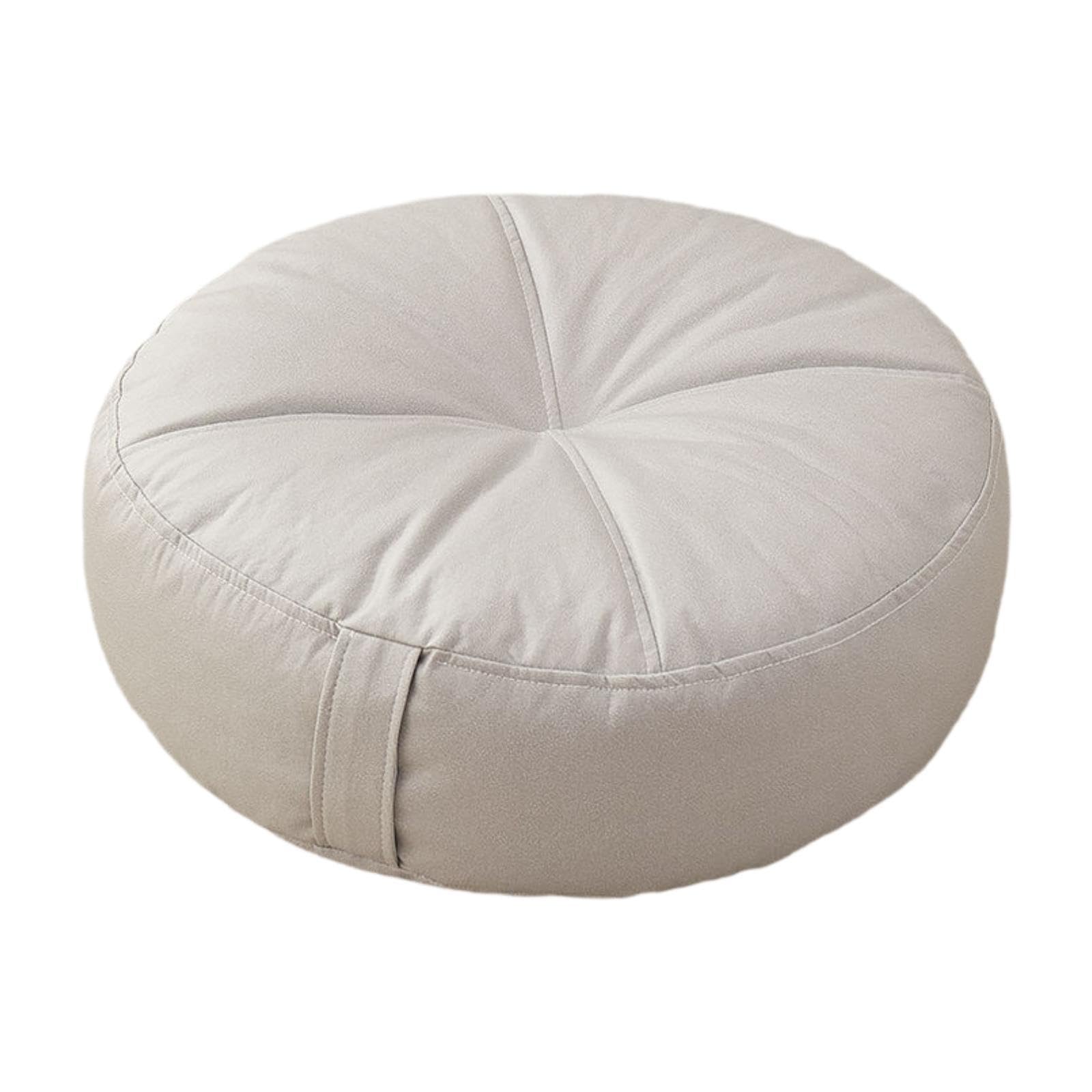 UJEAVETTE Round Floor Pillow Throw Pillow Floor Seating Cushion for Chair Sofa Bedroom Gray-image-16