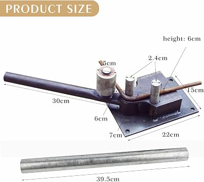 Heavy Duty Rod Bender, Rebar Bender, Manual Steel Bar Bending Machine, Deformed Rod Folding Machine, 4-14MM