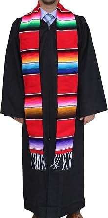 Del Mex Mexican Serape Blanket Graduation Stole Sash Latino Hispanic