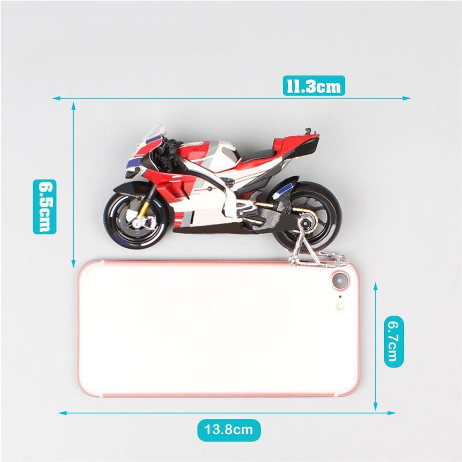 Modello Collezione Di Modelli In Metallo Per Moto Simulazione Fonde Sotto Pressione Regali Per 1/18 Per Ducati Desmosedici RR GP18 No.04