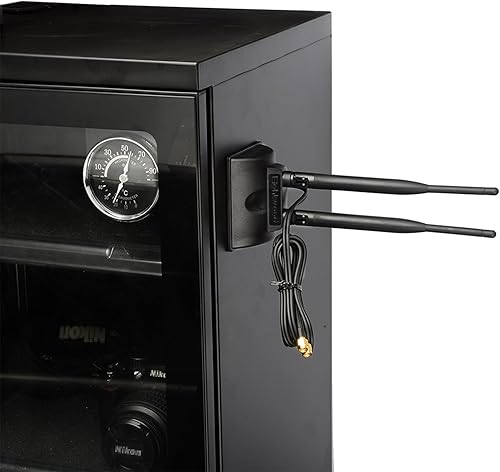 Miniatura 9 de Eightwood Antena WiFi con conector macho RP-SMA, antena de doble banda de 2.4 GHz y 5 GHz, base magnética para tarjeta de red WiFi PCI-E, adaptador