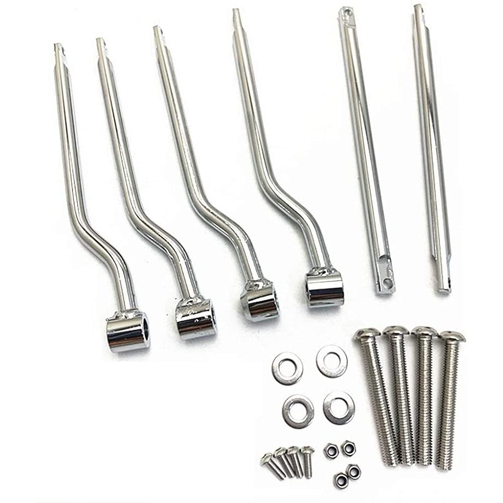 Staffe laterali universali per moto, in acciaio inox, barre di supporto per borse da sella