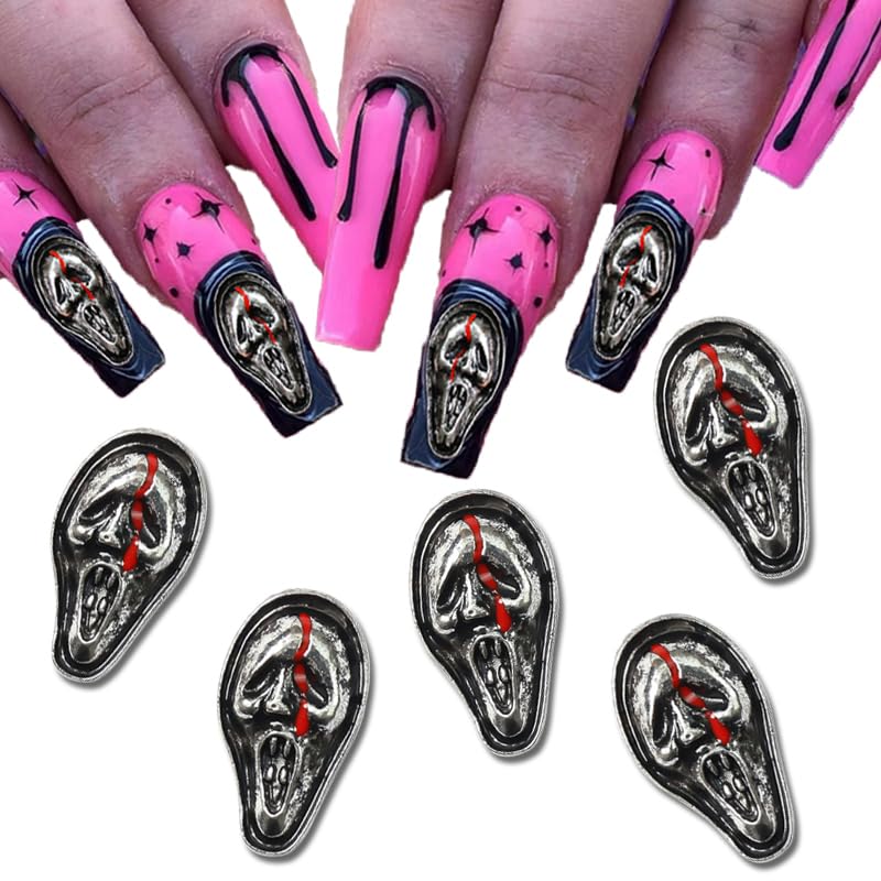 Photo 1 of * 3 SETS* DOCVOEOMH Halloween Nail Charms Goth 3D Alloy Black Gothic Halloween Charms for Nails Art Gems Rhinestones DIY Accessories Supplies Nail Charms for Acrylic Nails 5Pcs (14 * 25mm) Halloween Goth Black