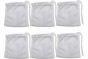 3" x 4" Aquarium Media Filter Bags for Activated Carbon Fish Tank (6 pcs)