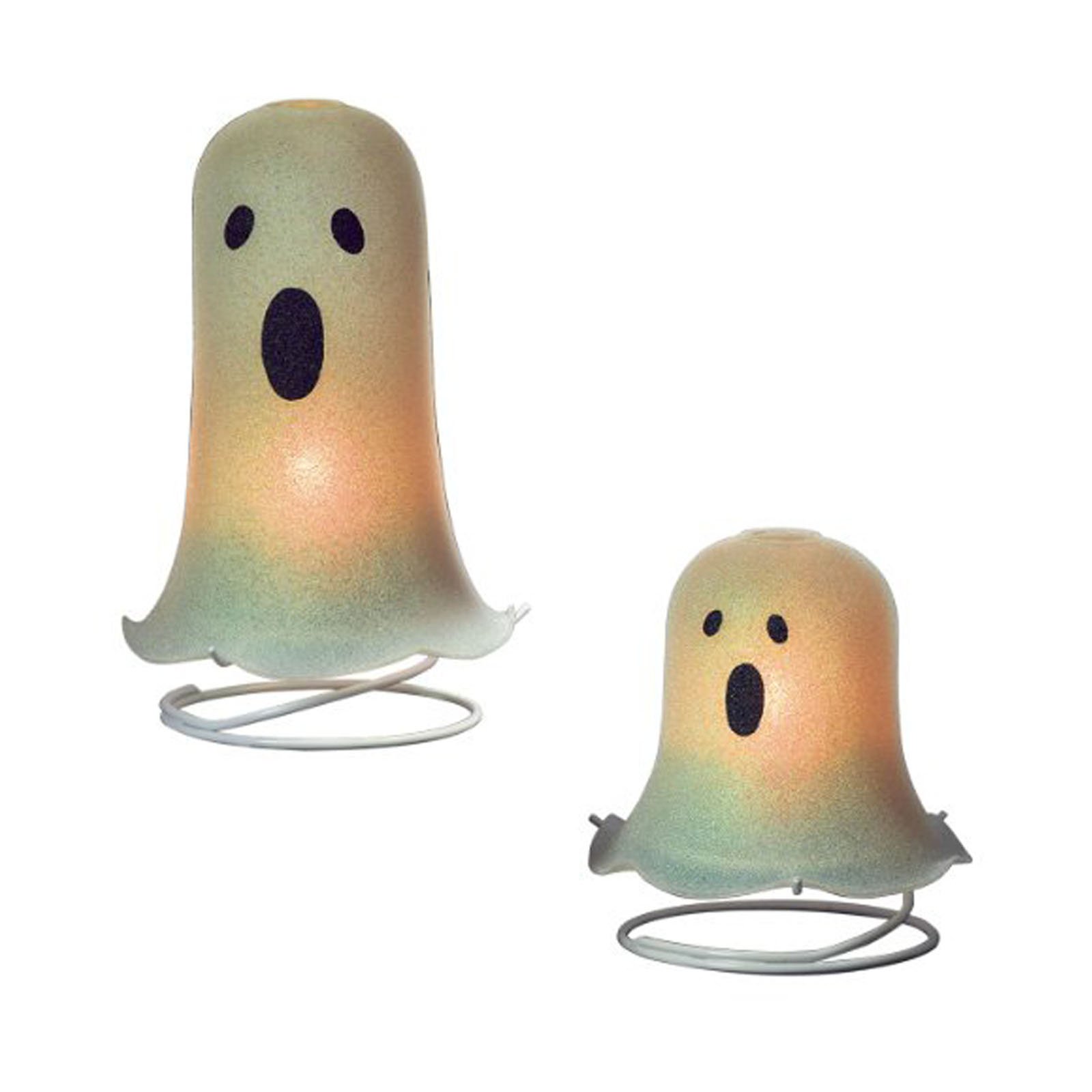 Grasslands RoadGhoulish Glamour Glitter Ghost Tealight Luminaries, Set of Two