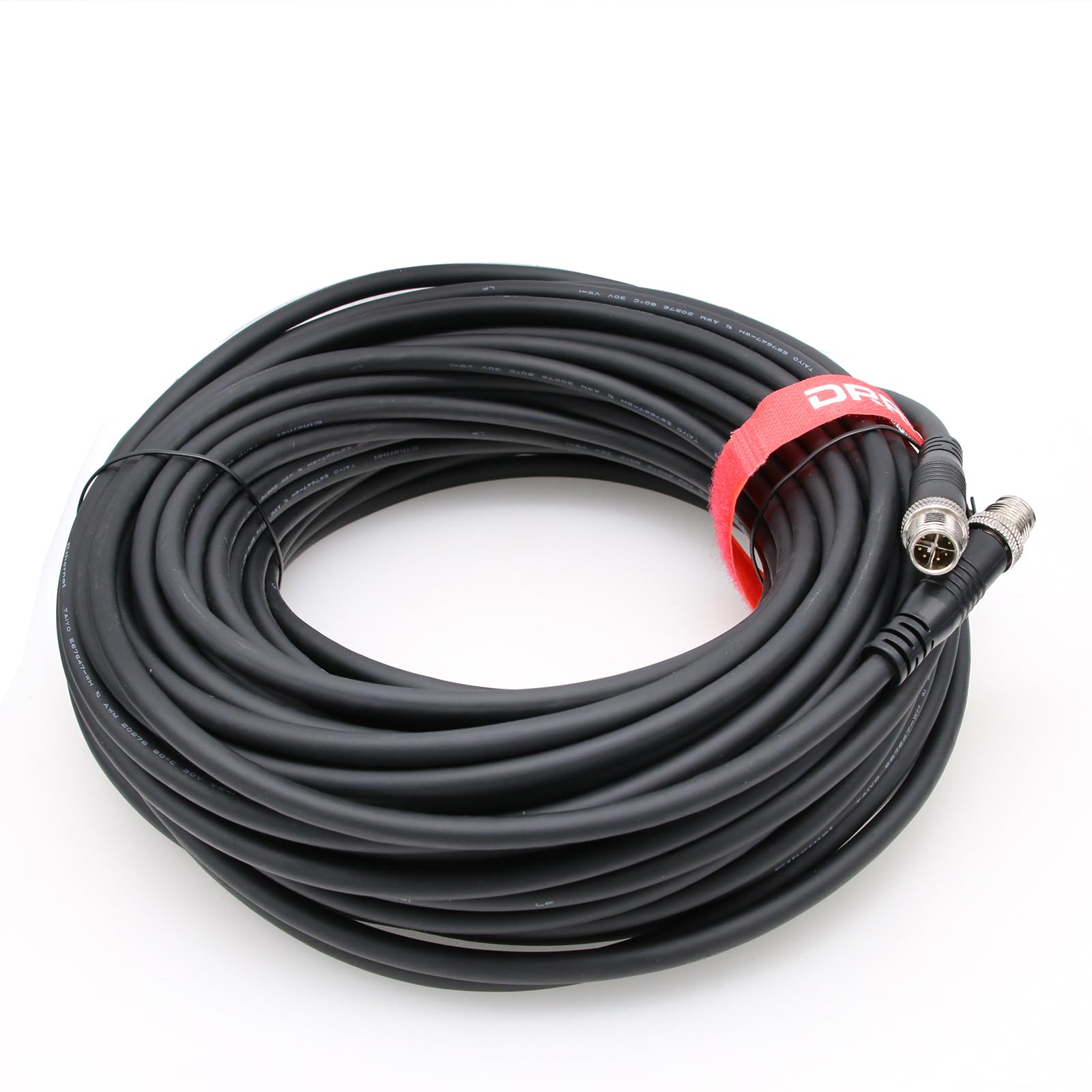 Wytrzymały kabel przedłużający CAT 6 z kodem X męski do M12 X-Coded męski, ekranowany kabel przedłużający CAT 6 do zastosowań w sieciach przemysłowych na zewnątrz